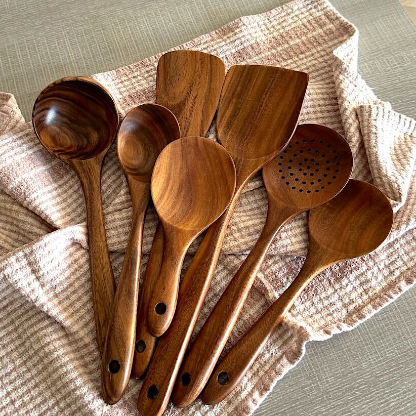 Wooden Cooking Utensils 5 Pcs Set