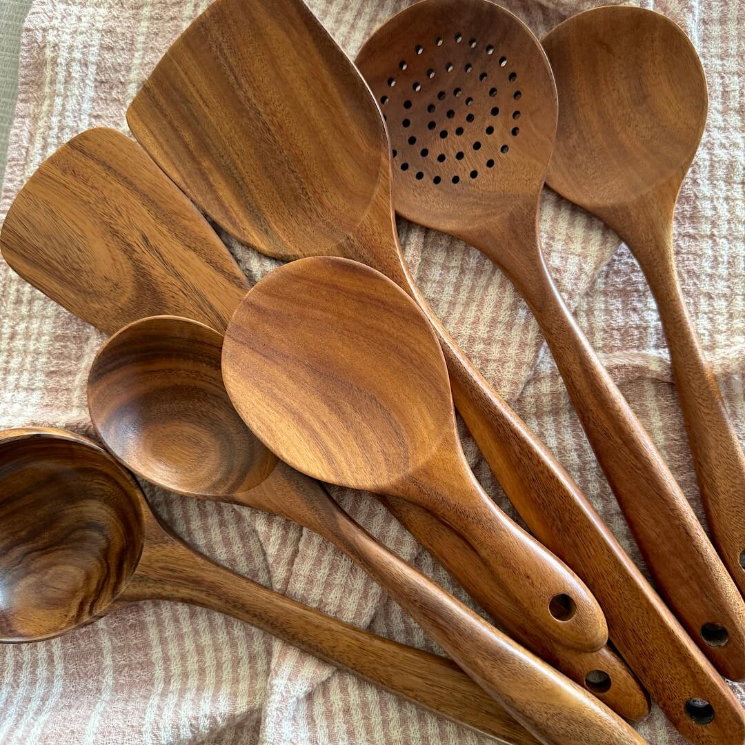 Wooden Cooking Utensils 5 Pcs Set