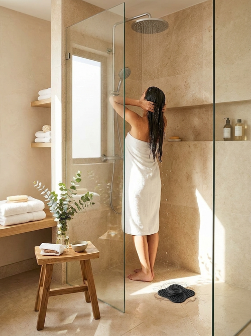Anti Blocking Spiral Shower Drain Hair Catcher